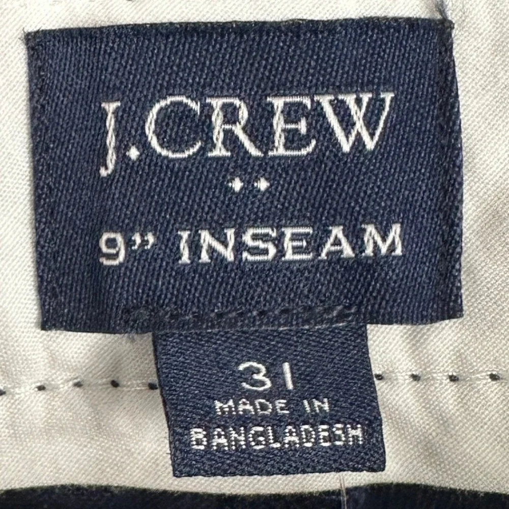 NEW J Crew Shorts Mens 31X9 Navy Blue Khaki Chino Stretch Flat Front Pockets